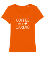 COFFEE Tricou mânecă scurtă guler larg fitted Damă Expresser