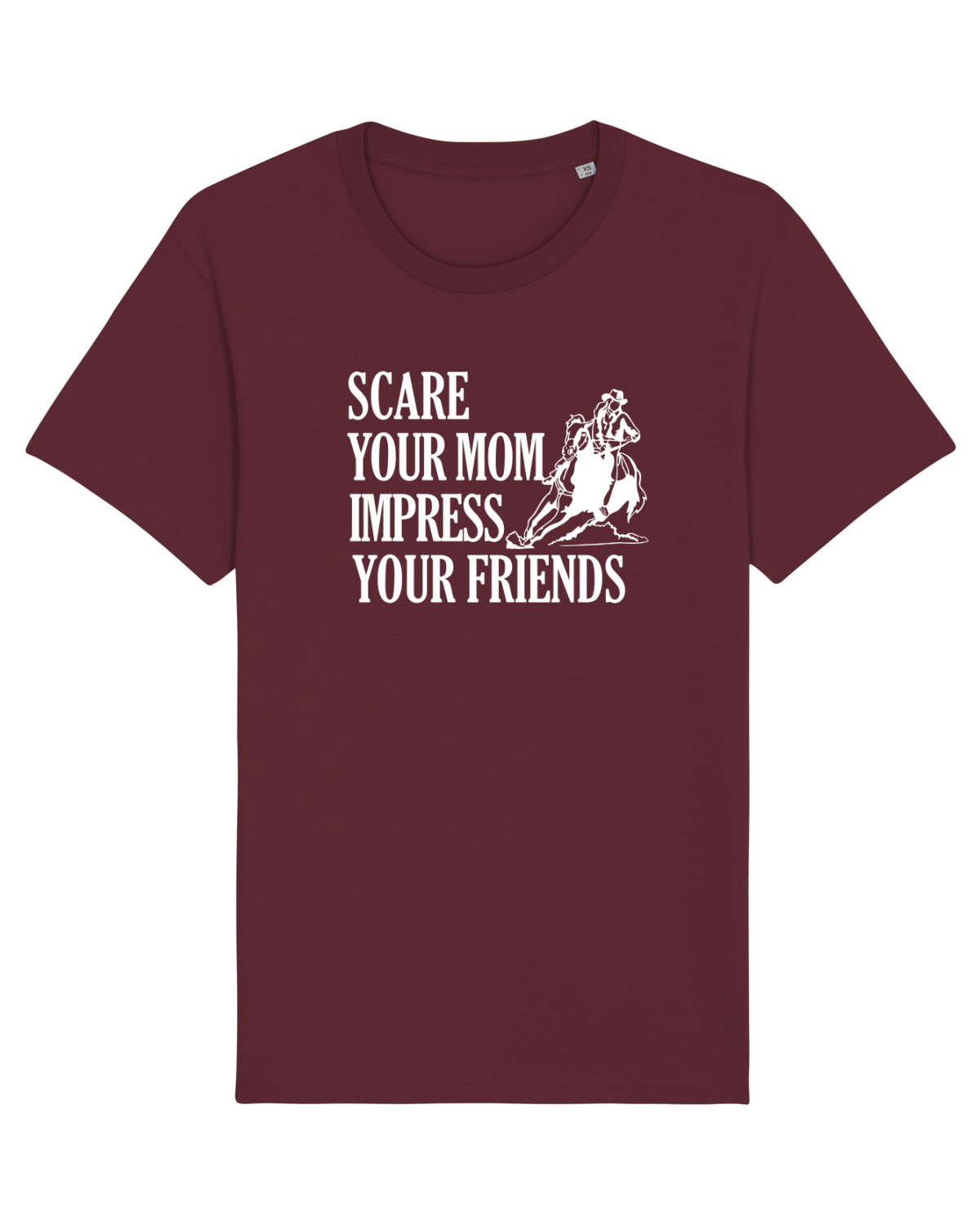 Tricou mânecă scurtă Unisex Rocker Burgundy