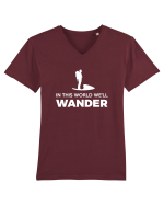 WANDER Tricou mânecă scurtă guler V Bărbat Presenter