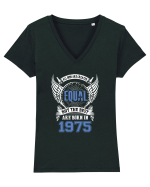 1975 Tricou mânecă scurtă guler V Damă Evoker