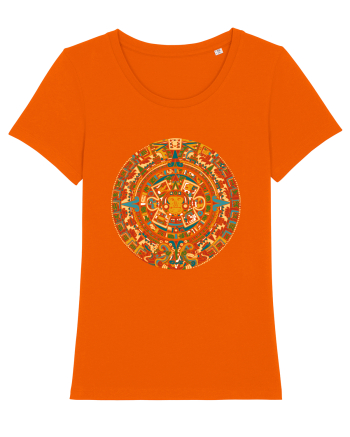 Mandala Style Bright Orange