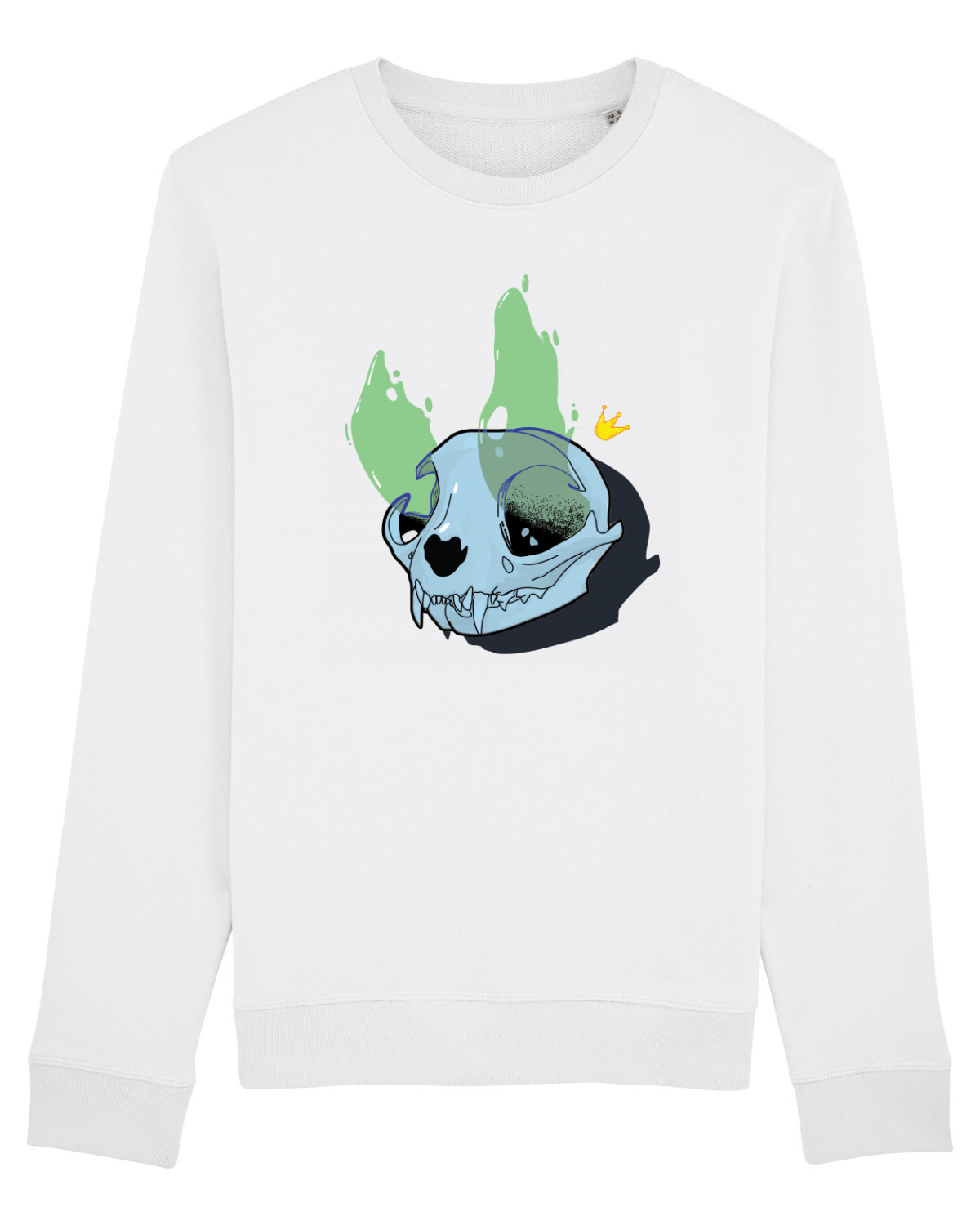 Bluză mânecă lungă Unisex Rise White