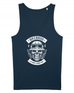 Biker Hood Skull White Maiou Bărbat Runs