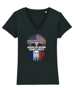 AMERICAN Tricou mânecă scurtă guler V Damă Evoker