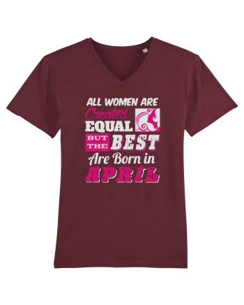 BORN IN APRIL Burgundy