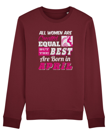 BORN IN APRIL Burgundy