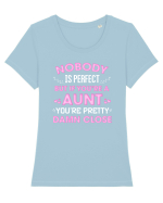 AUNT Tricou mânecă scurtă guler larg fitted Damă Expresser