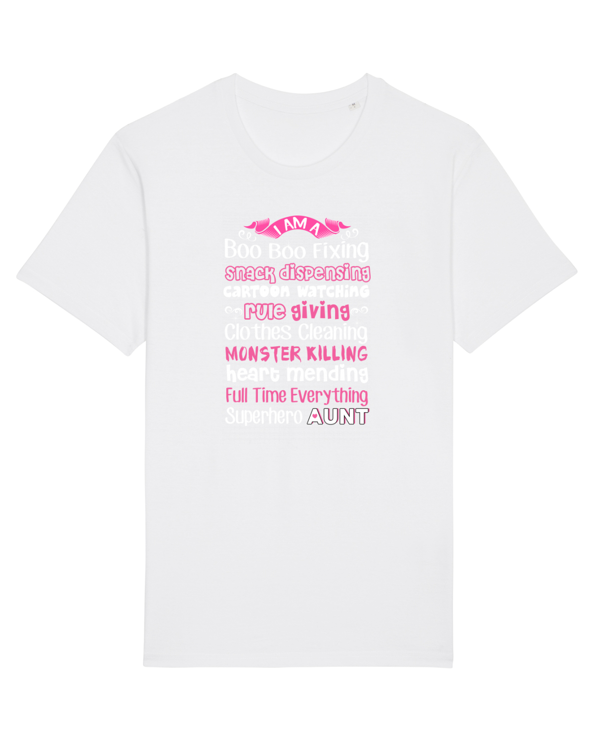 Tricou mânecă scurtă Unisex Rocker White