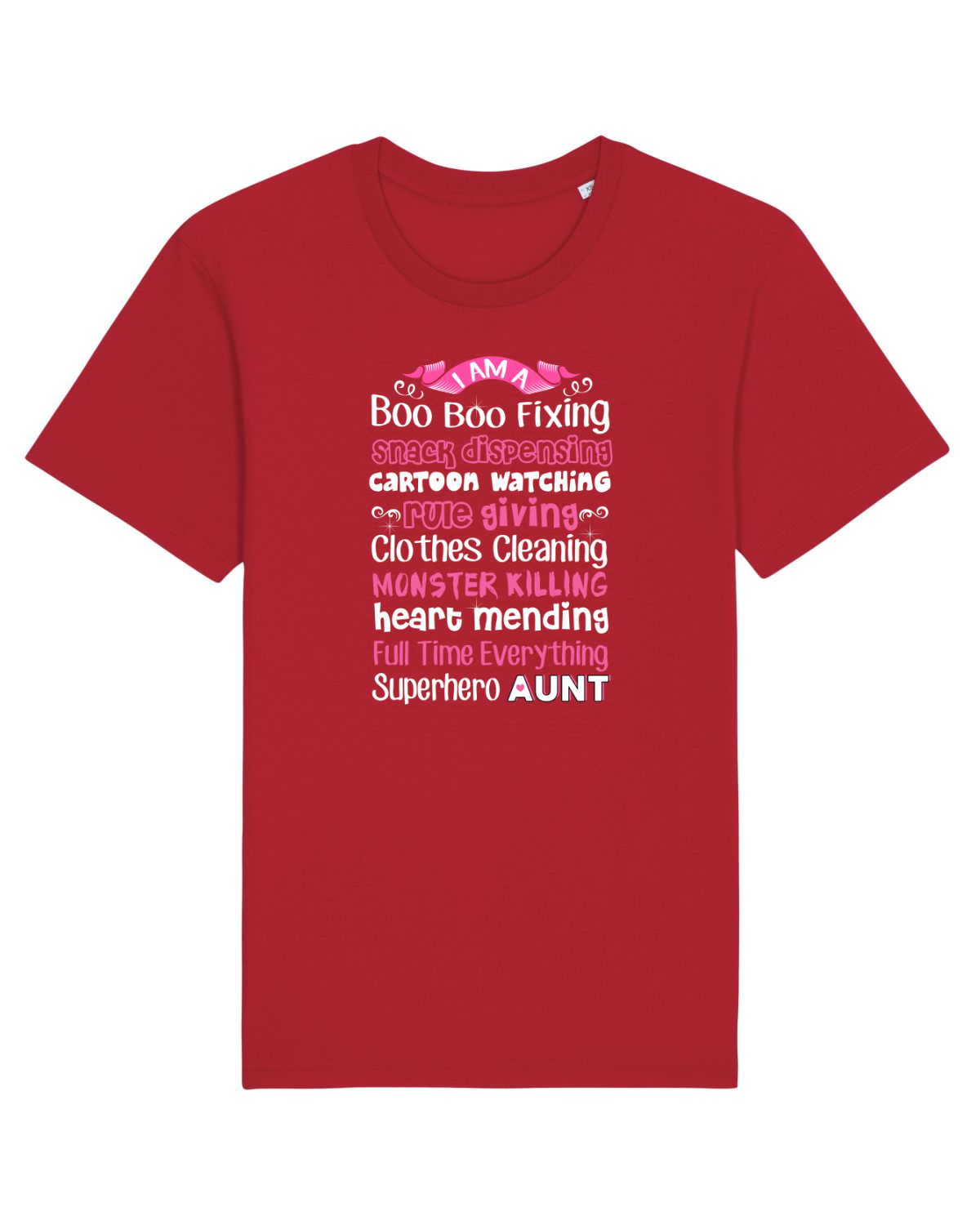 Tricou mânecă scurtă Unisex Rocker Red