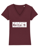 BACON Tricou mânecă scurtă guler V Damă Evoker