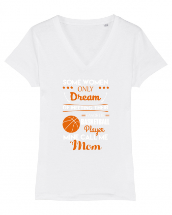 BASKETBALL MOM White