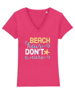 BEACH  Tricou mânecă scurtă guler V Damă Evoker