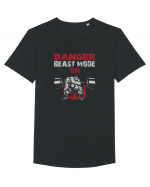 BEAST MODE Tricou mânecă scurtă guler larg Bărbat Skater