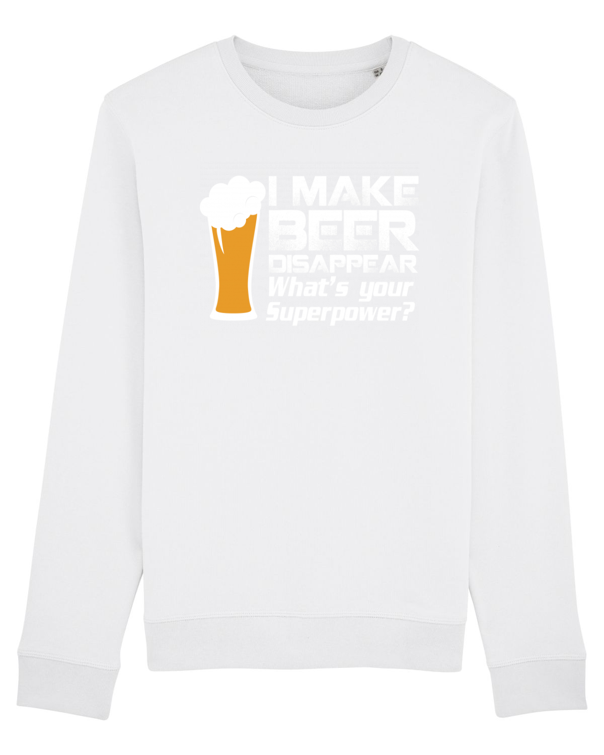 Bluză mânecă lungă Unisex Rise White