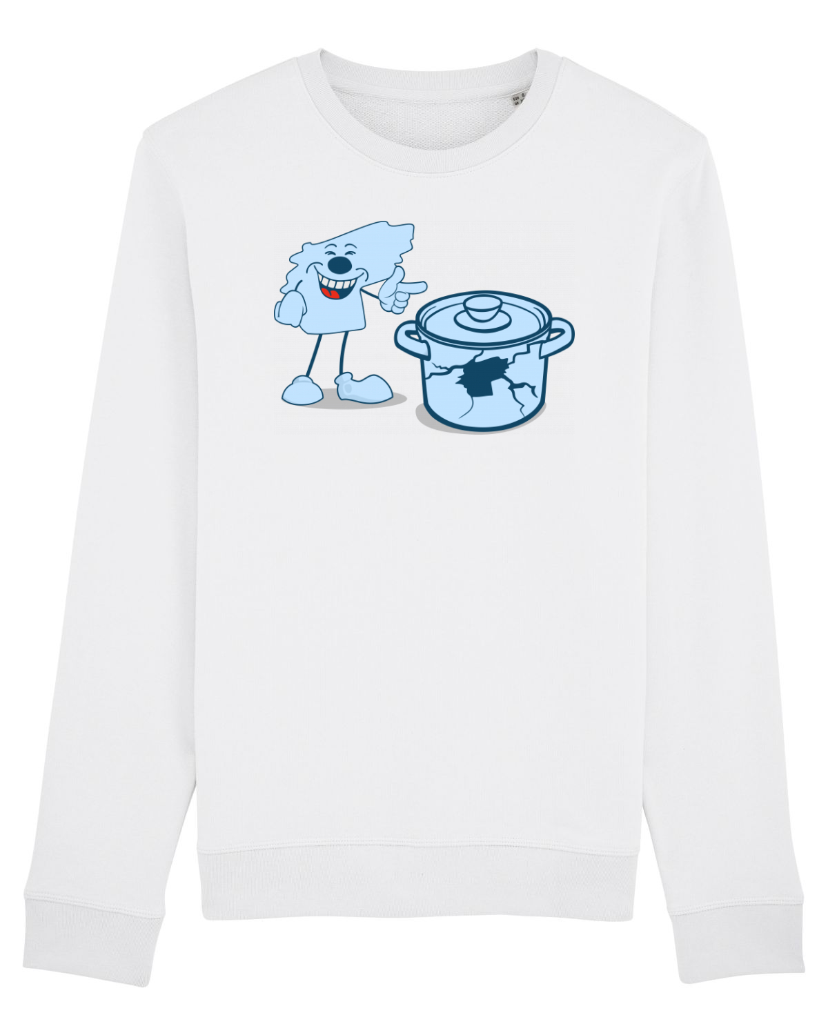 Bluză mânecă lungă Unisex Rise White
