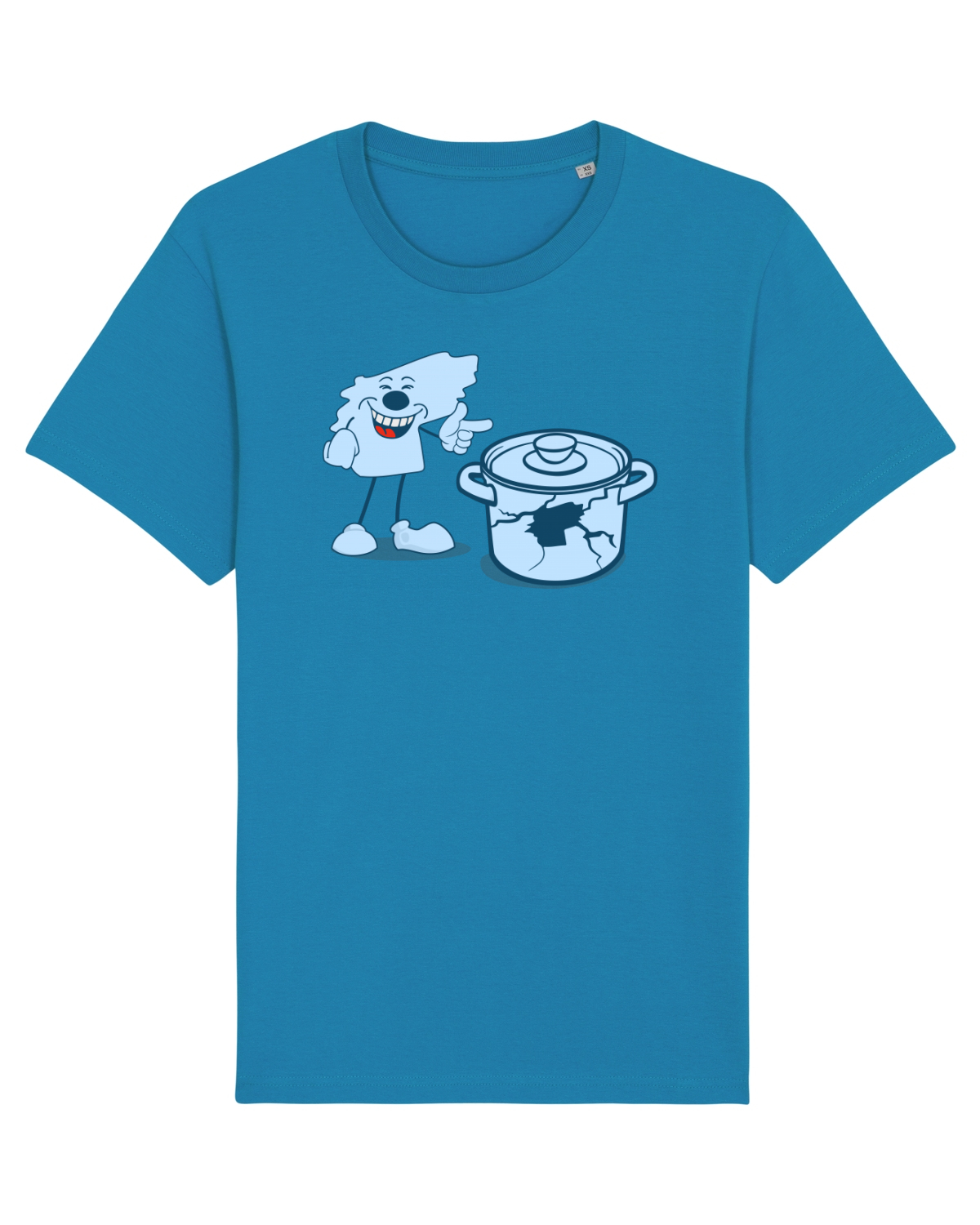 Tricou mânecă scurtă Unisex Rocker Azur