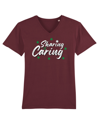 Sharing is caring Burgundy