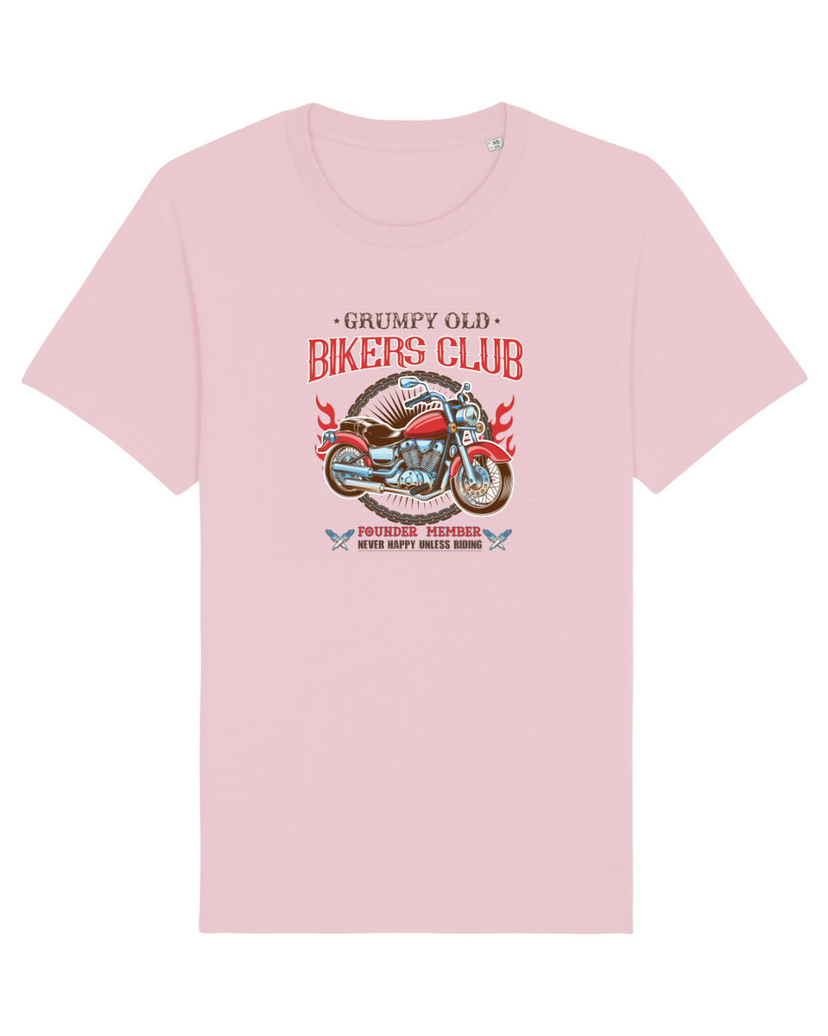 Tricou mânecă scurtă Unisex Rocker Cotton Pink