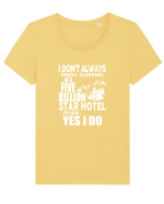 CAMPING Tricou mânecă scurtă guler larg fitted Damă Expresser