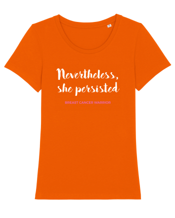 BREAST CANCER WARRIOR Bright Orange