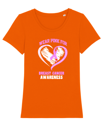 BREAST CANCER WARRIOR Bright Orange