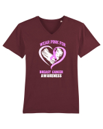 BREAST CANCER WARRIOR Tricou mânecă scurtă guler V Bărbat Presenter