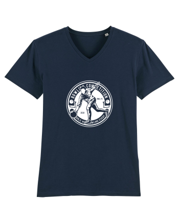 Bowling White French Navy