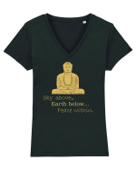 BUDDHA Tricou mânecă scurtă guler V Damă Evoker