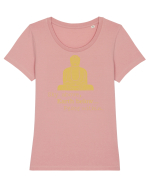 BUDDHA Tricou mânecă scurtă guler larg fitted Damă Expresser