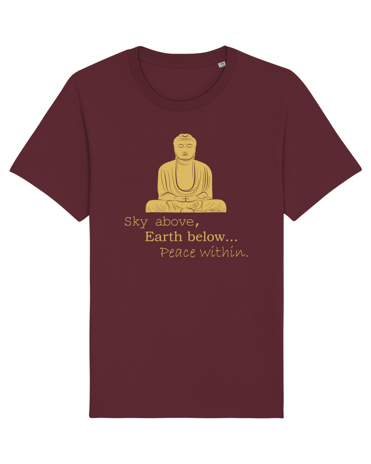 Tricou mânecă scurtă Unisex Rocker Burgundy