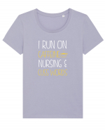 NURSE Tricou mânecă scurtă guler larg fitted Damă Expresser