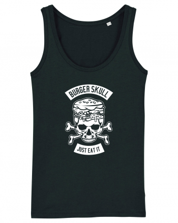 Burger Skull Chef White Black