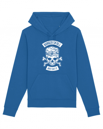 Burger Skull Chef White Royal Blue