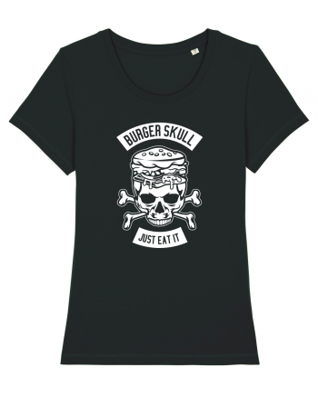 Burger Skull Chef White Black