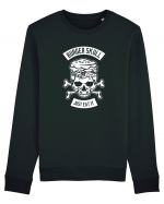 Burger Skull Chef White Bluză mânecă lungă Unisex Rise