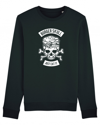 Burger Skull Chef White Black