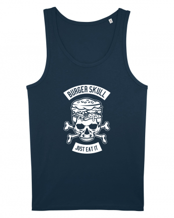 Burger Skull Chef White Navy