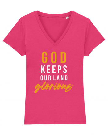 God Keeps Our Land Glorious Raspberry