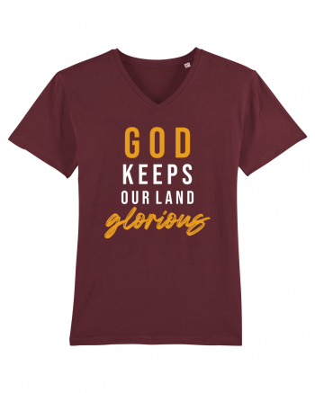 God Keeps Our Land Glorious Burgundy