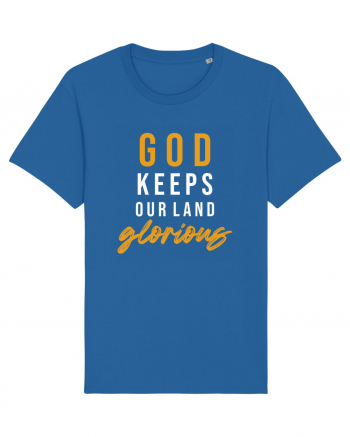 God Keeps Our Land Glorious Royal Blue