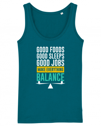 Good Foods Good Sleeps Good Jobs Make Everything Balance Ocean Depth