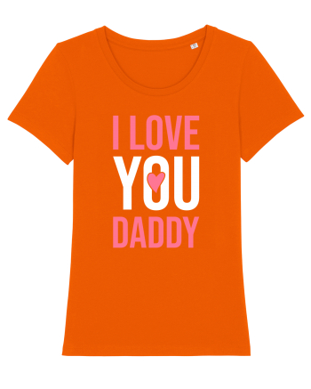 I Love You Daddy Bright Orange