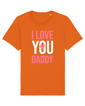 I Love You Daddy Bright Orange