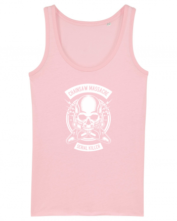Chainsaw Serial Killer White Cotton Pink