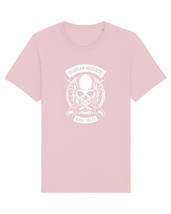 Chainsaw Serial Killer White Cotton Pink
