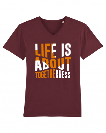 Live Is About Togetherness Burgundy