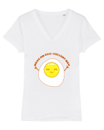 Kawaii Egg Tricou mânecă scurtă guler V Damă Evoker