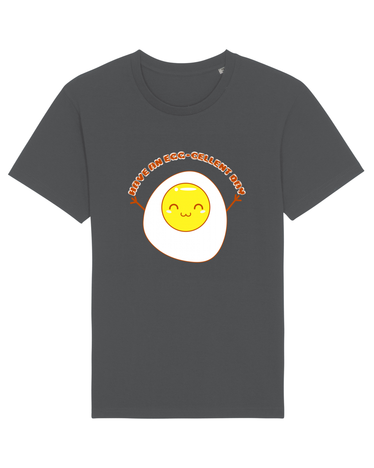 Tricou mânecă scurtă Unisex Rocker Anthracite