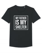 My Father Is My Shelter Tricou mânecă scurtă guler larg Bărbat Skater