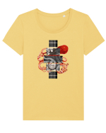Octopus Tricou mânecă scurtă guler larg fitted Damă Expresser